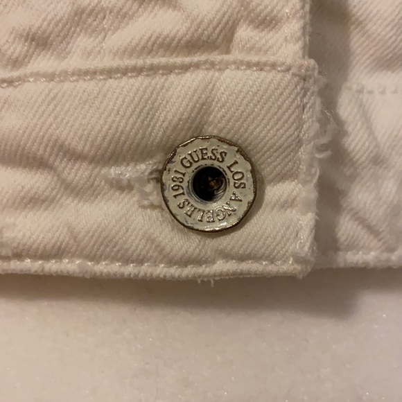Guess White Jean Vest - Picture 4 of 9